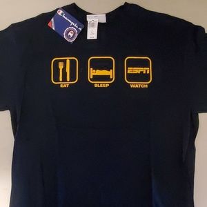 Eat Sleep Watch ESPN men's t shirt XL